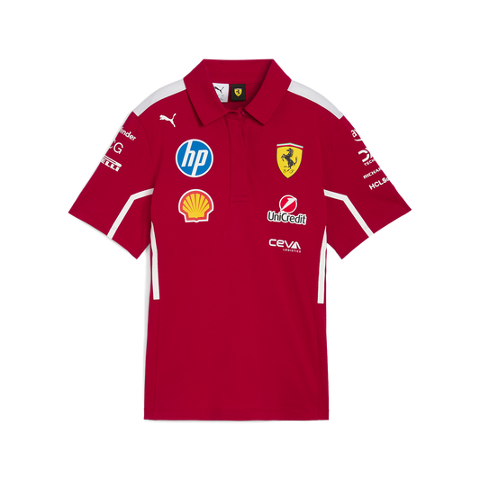 Scuderia Ferrari F1 Team Polo Shirt 2025 Red