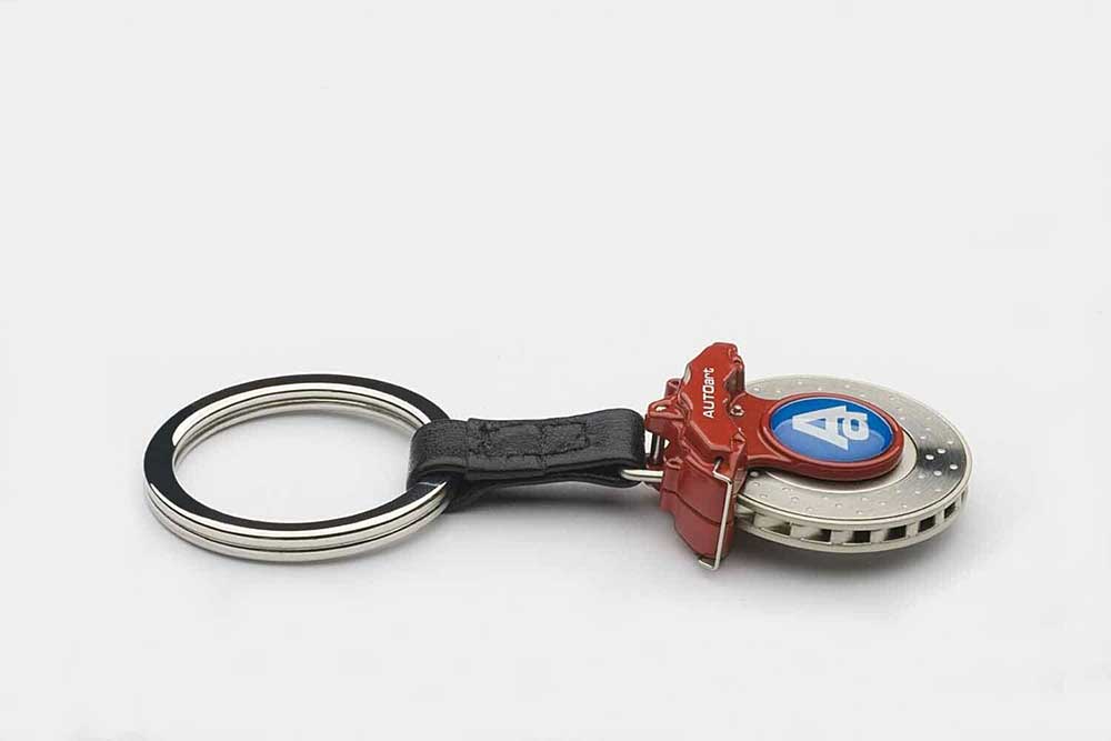 Autoart 6 Pots Caliper Brake Disc Keychain Red