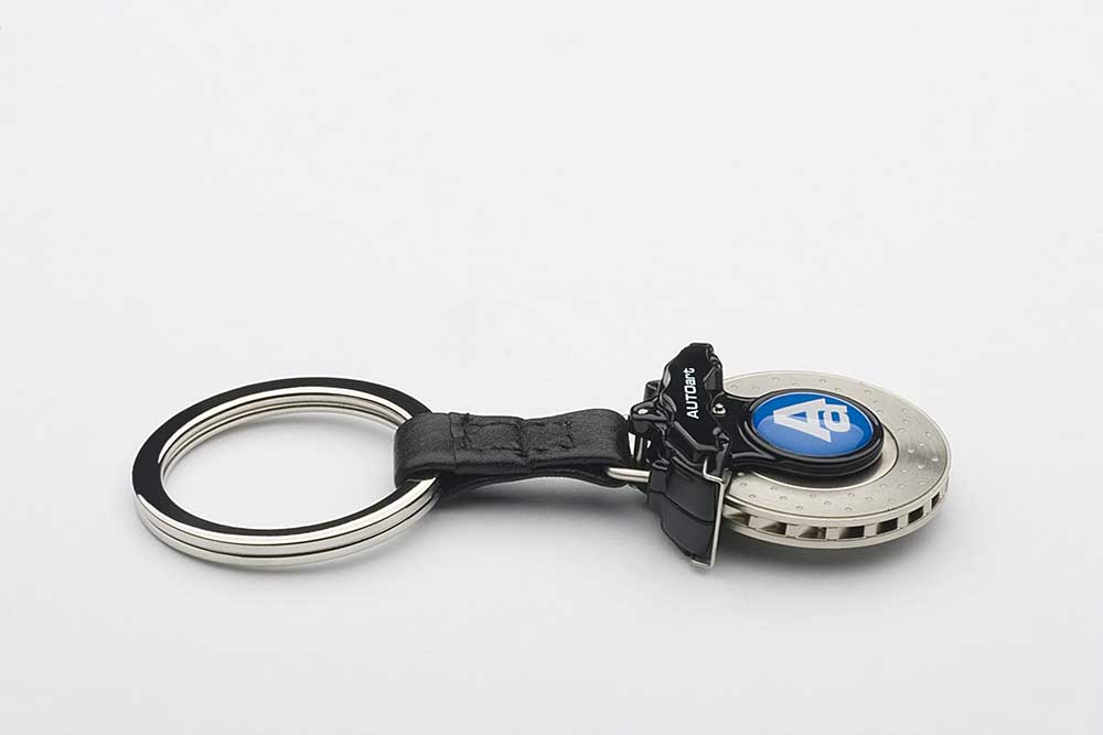 Autoart 6 Pots Caliper Brake Disc Keychain Black