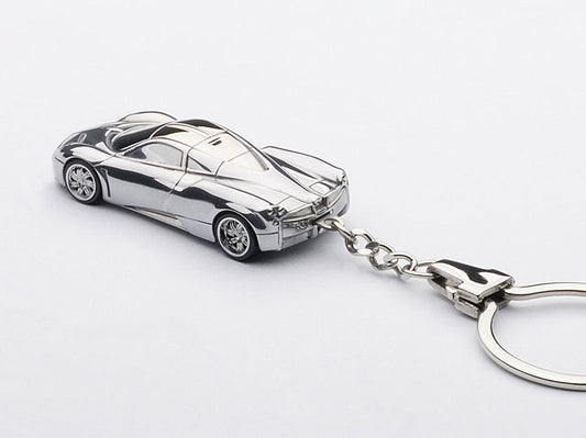 Autoart Pagani Huayra Car Keychain Chrome