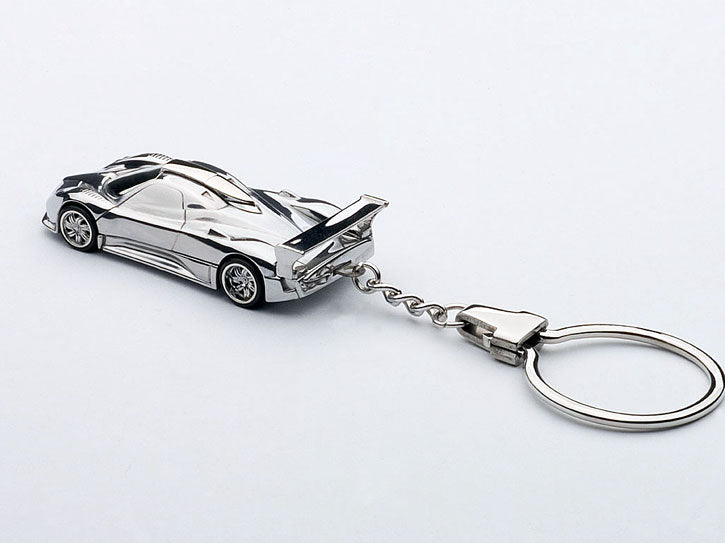 Autoart Pagani Zonda R Car Keychain Chrome