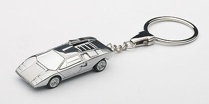 Lamborghini Countach Keychain Chrome