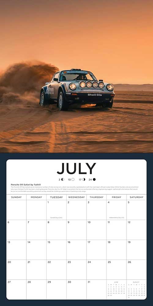 2025 Super Cars Wall Calendar