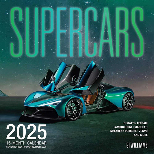 2025 Super Cars Wall Calendar