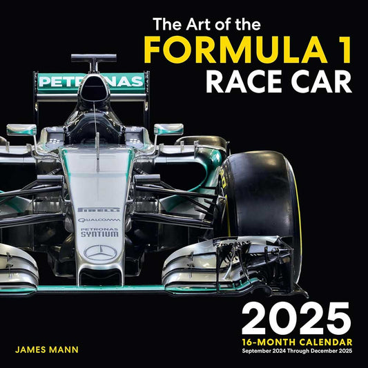 2025 Art of the Formula 1 Racecar Wall Calendar