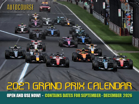 2027 Autocourse Grand Prix Wall Calendar