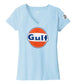 Gulf Vintage Ladies Blue V-Neck Tee