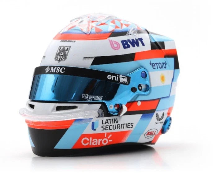 1:5th Scale BWT Alpine F1 Franco Colapinto 2026 Mini Helmet