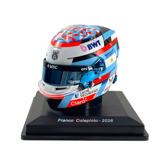 1:5th Scale BWT Alpine F1 Franco Colapinto 2026 Mini Helmet