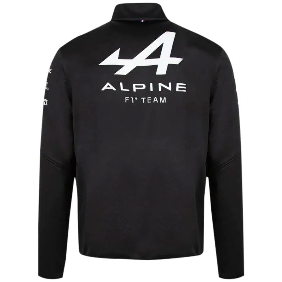 Alpine F1 Racing Black Team Softshell Jacket