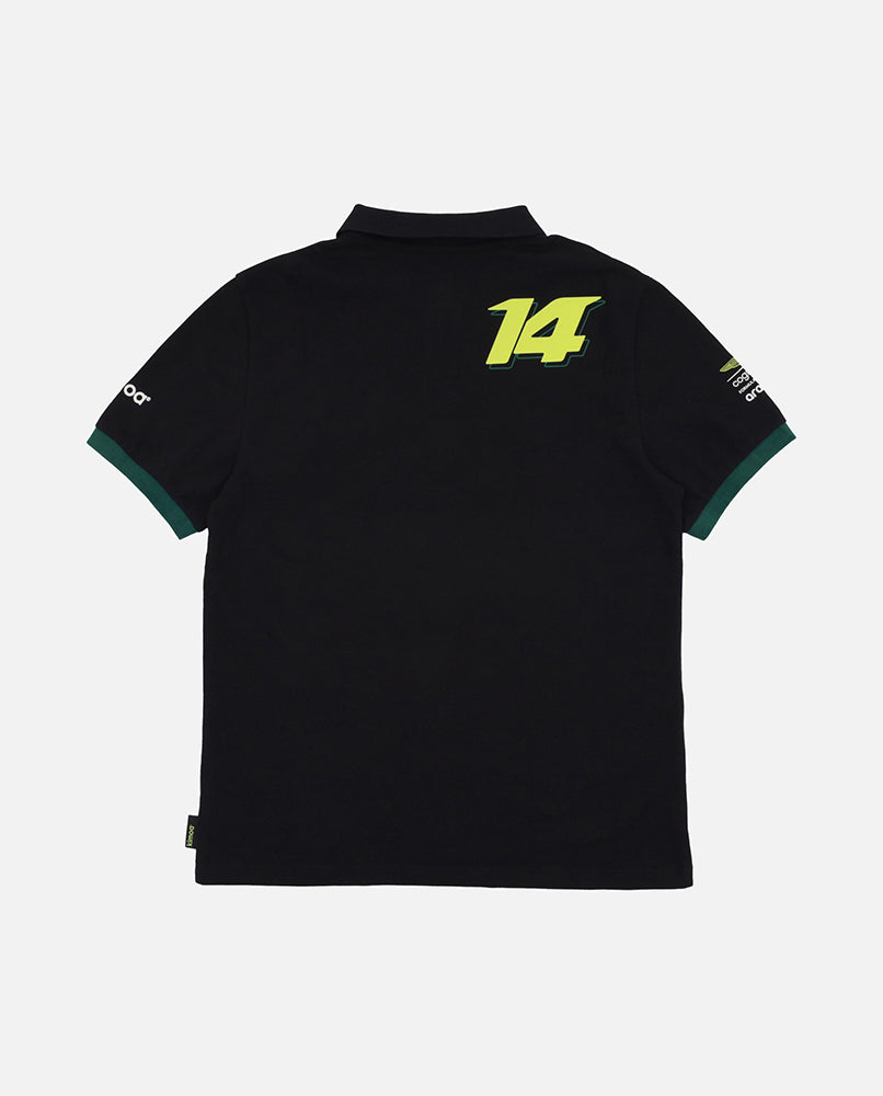 Kimoa Alonso x AMF1 Lifestyle Polo Shirt Black