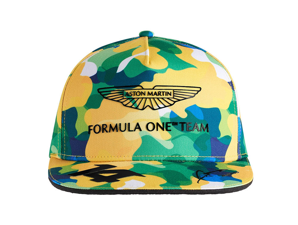 Aston Martin Cognizant F1 2023 Fernando Alonso Brazil GP Camo Driver Hat