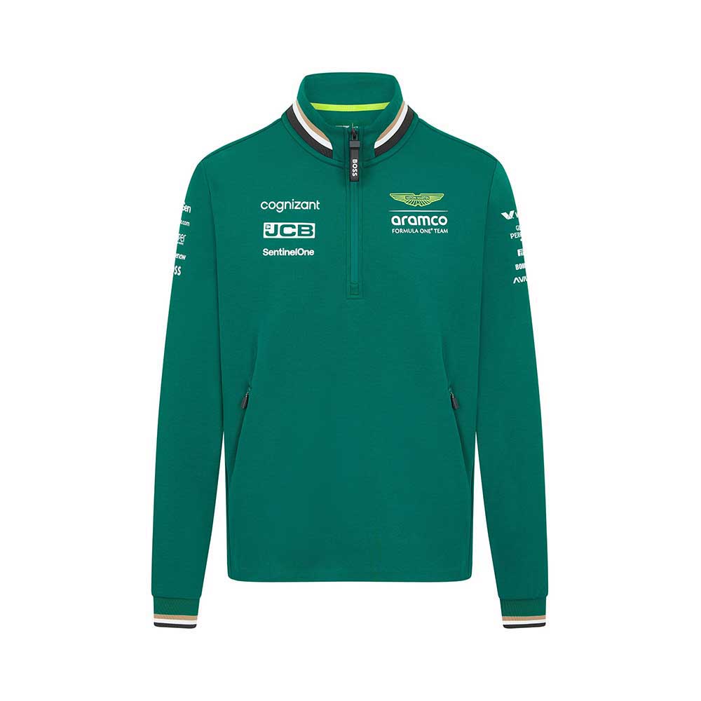 Aston Martin Racing F1 2024 Team 1/4 Zip Sweater Green