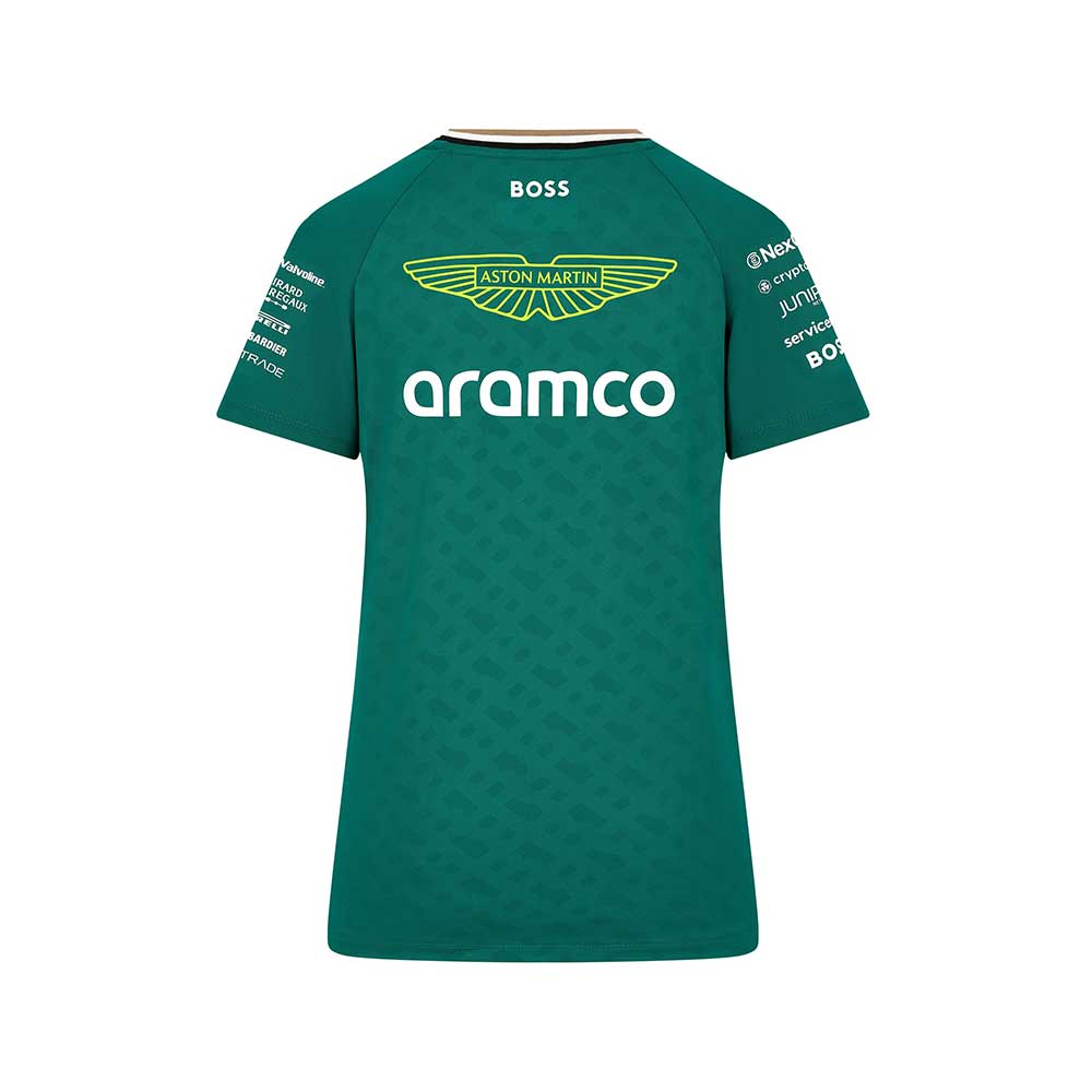 Aston Martin F1 Womens Team Tee Shirt 2024 Green