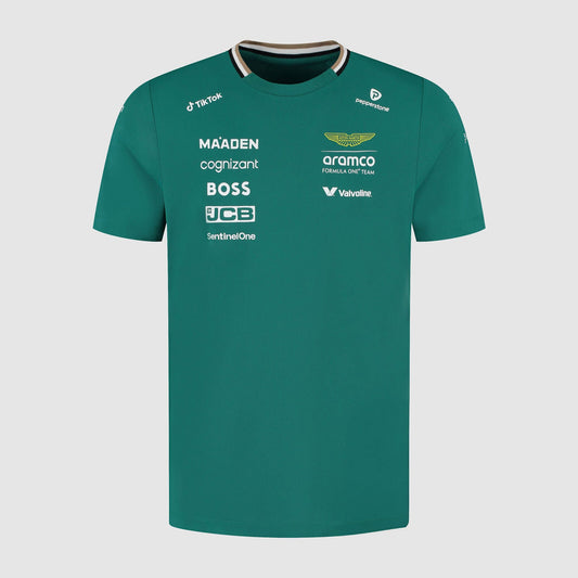 Aston Martin F1 Replica Team Tee Shirt 2025 Green