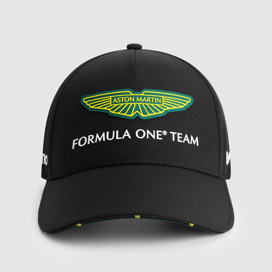 Aston Martin F1 Lance Stroll #18 Hat 2025 Black