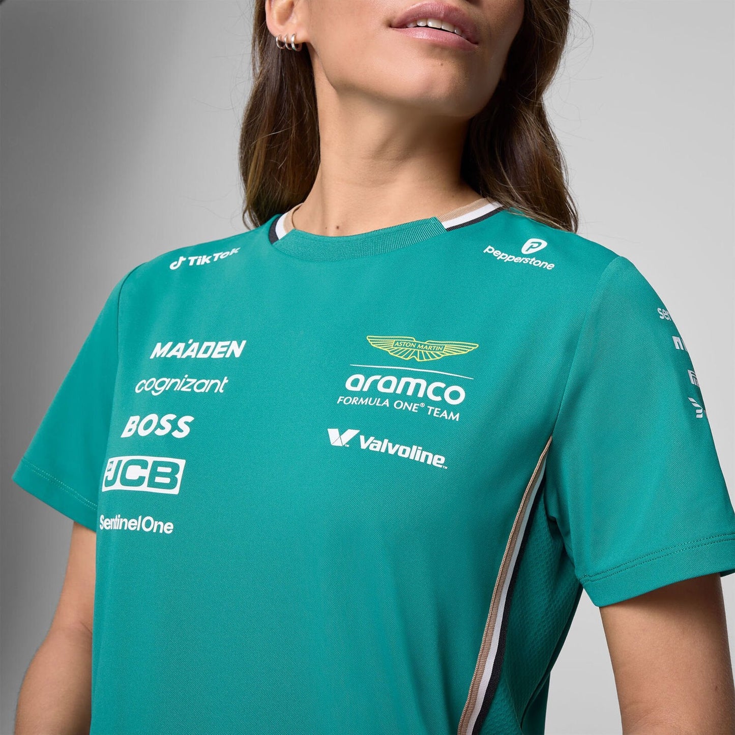 Aston Martin F1 Ladies Team Tee Shirt 2025 Green