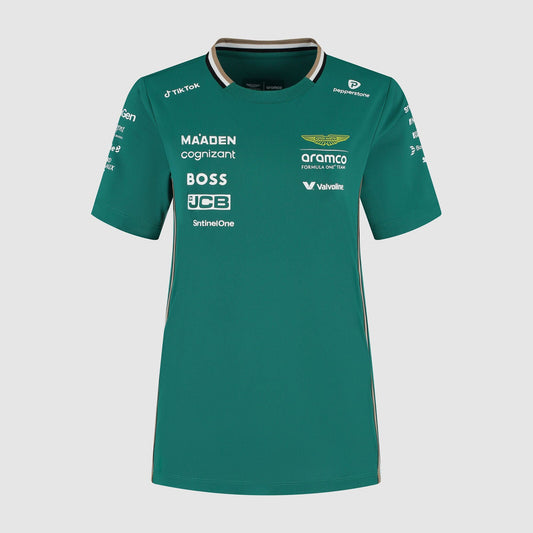 Aston Martin F1 Ladies Team Tee Shirt 2025 Green