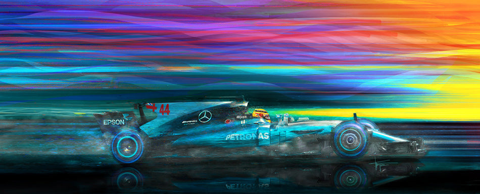 Mercedes AMG Lewis Hamilton 2017 Canvas Print