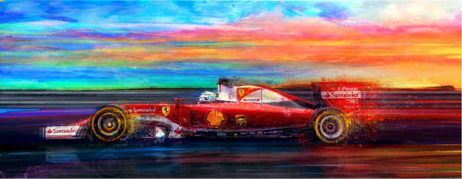 Ferrari F1 Sebastian Vettel 2016 Canvas Print