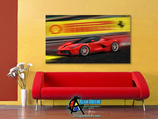 La Ferrari Bad Attitude Canvas Print