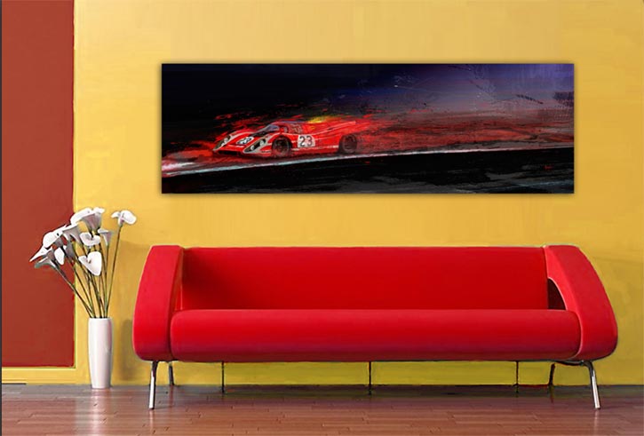 M McFly Racing Porsche Canvas Print