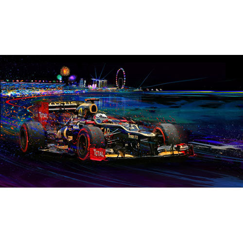 Return of the Fin Kimi Raikkonen Lotus F1 2012 Canvas Print