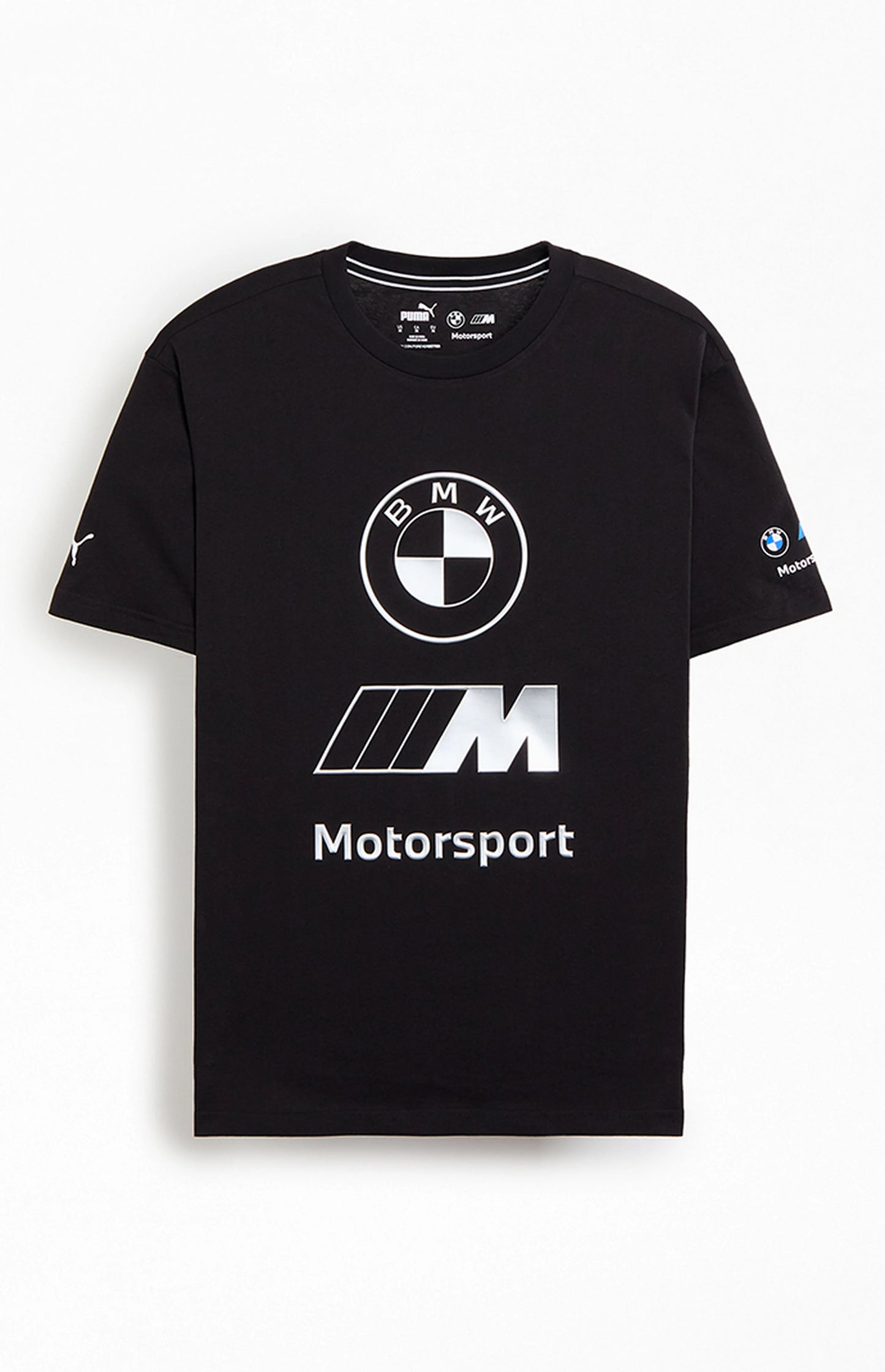 BMW M Motorsport Stacked Lux Logo Tee Black