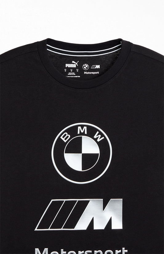 BMW M Motorsport Stacked Lux Logo Tee Black