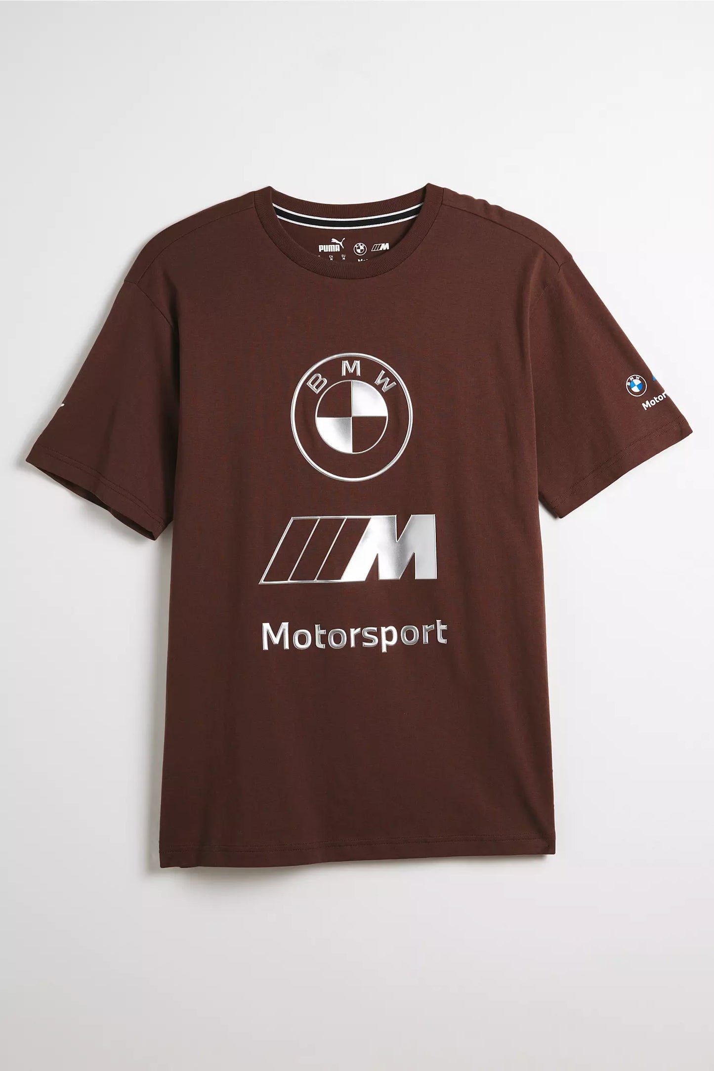 BMW M Motorsport Stacked Lux Logo Tee Espresso