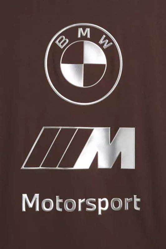 BMW M Motorsport Stacked Lux Logo Tee Espresso