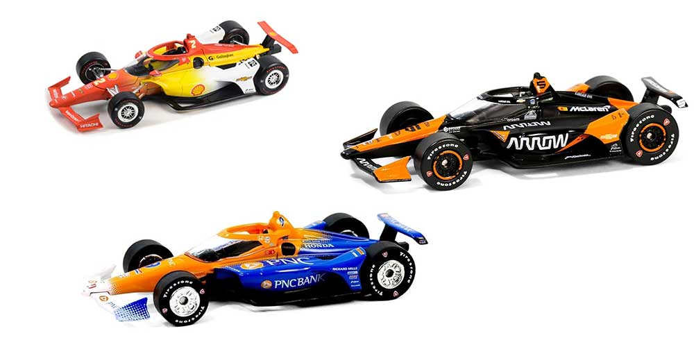 1:64 Indianapolis 500 Podium 3-Car Set 2024