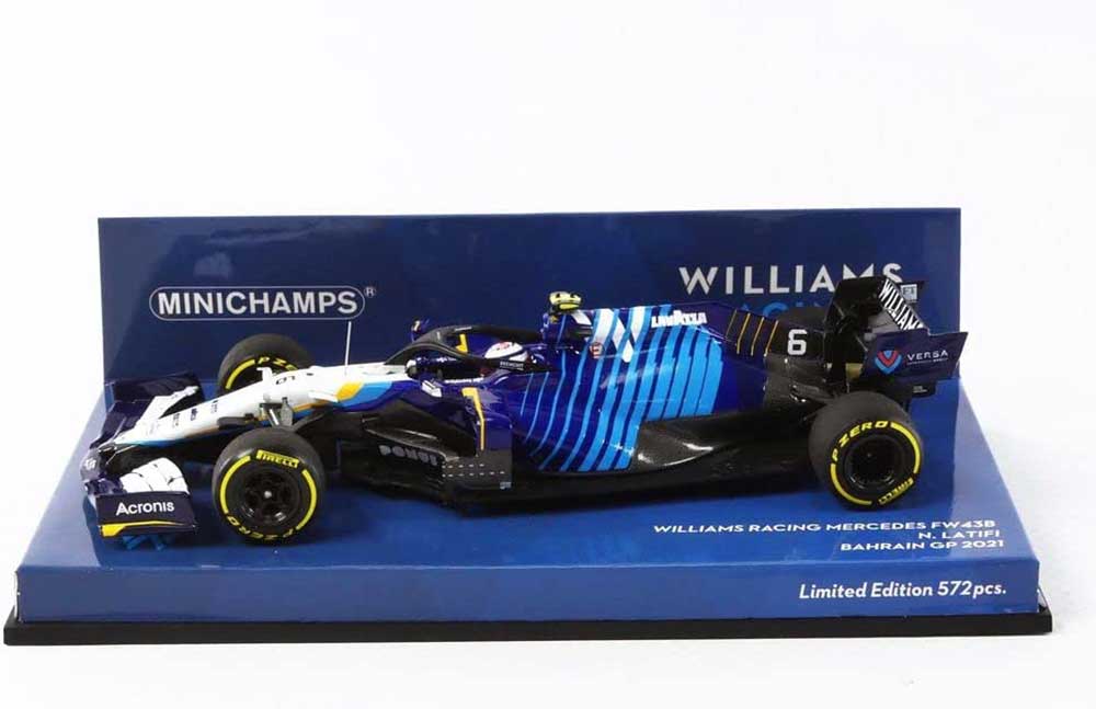 Williams Racing FW43B Nicholas Latifi Bahrain GP 2021