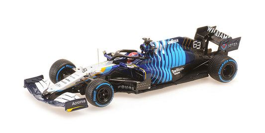 1:43rd Williams Racing Mercedes FW43B George Russell - 2nd Place Belgian GP 2021