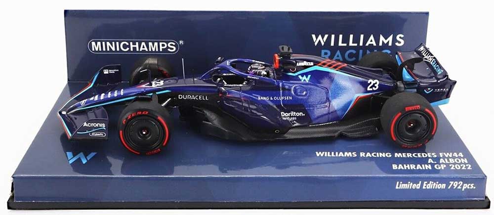 1:43rd Williams Racing FW44 #23 Alexander Albon 2022