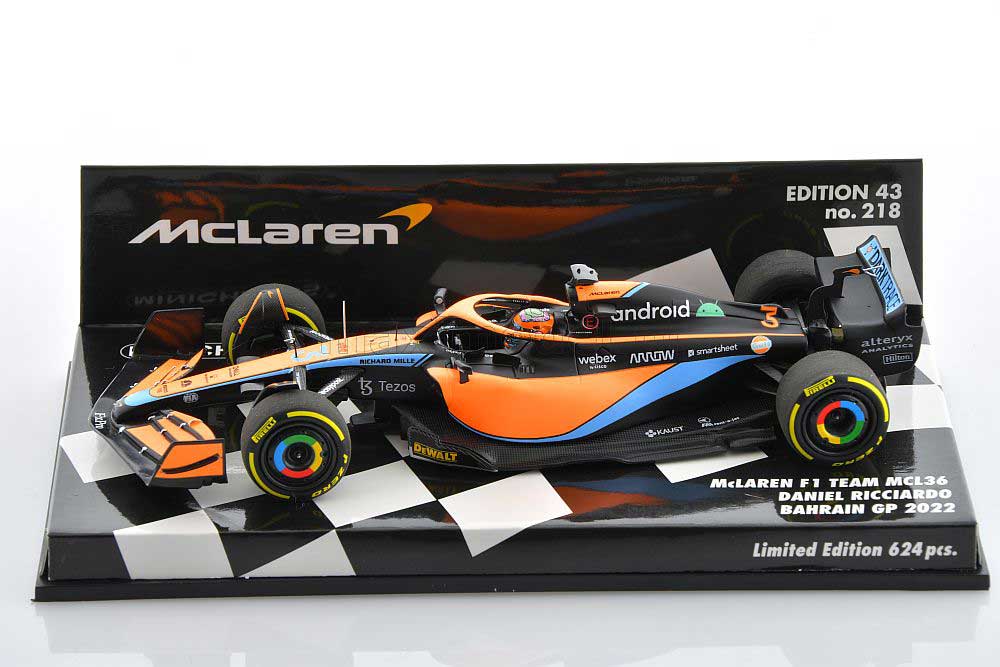 1:43rd McLaren F1 MCL36 Daniel Ricciardo #3 2022