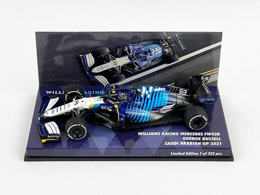 Williams Racing Mercedes FW43B George Russell Saudi Arabian GP 2021