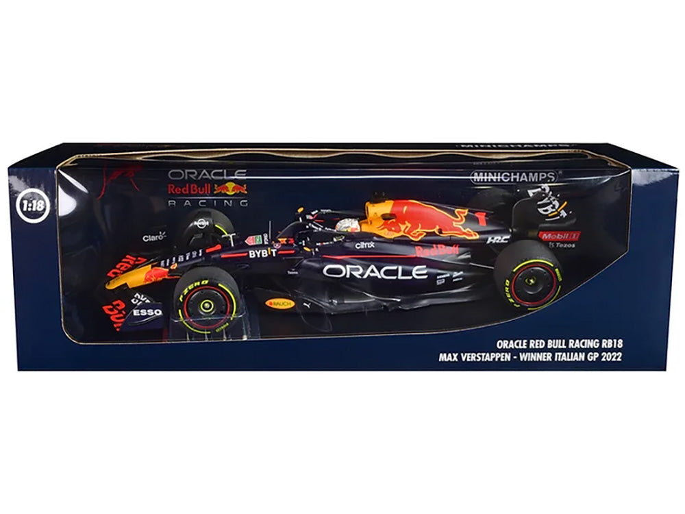 1:18th Red Bull Racing RB18 Max Verstappen Italian GP Winner 2022