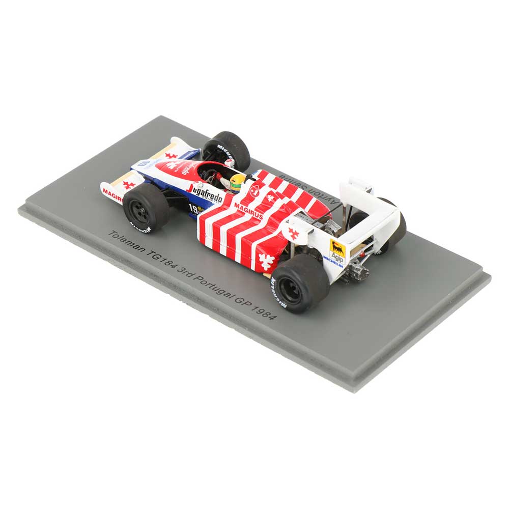 1:43rd Toleman TG184 #19 Ayrton Senna 3rd Place Portugal GP 1984