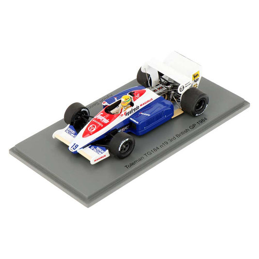 1:43rd Toleman TG184 Ayrton Senna #19 British GP 3rd Place 1984