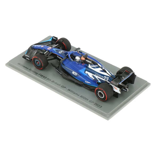 Spark 1:43 Williams F1 FW45 Alex Albon 800th GP 2023