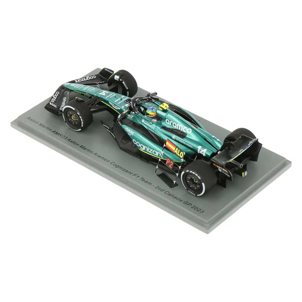 1:43rd Aston Martin F1 Fernando Alonso Canada GP 2nd Pl 2023