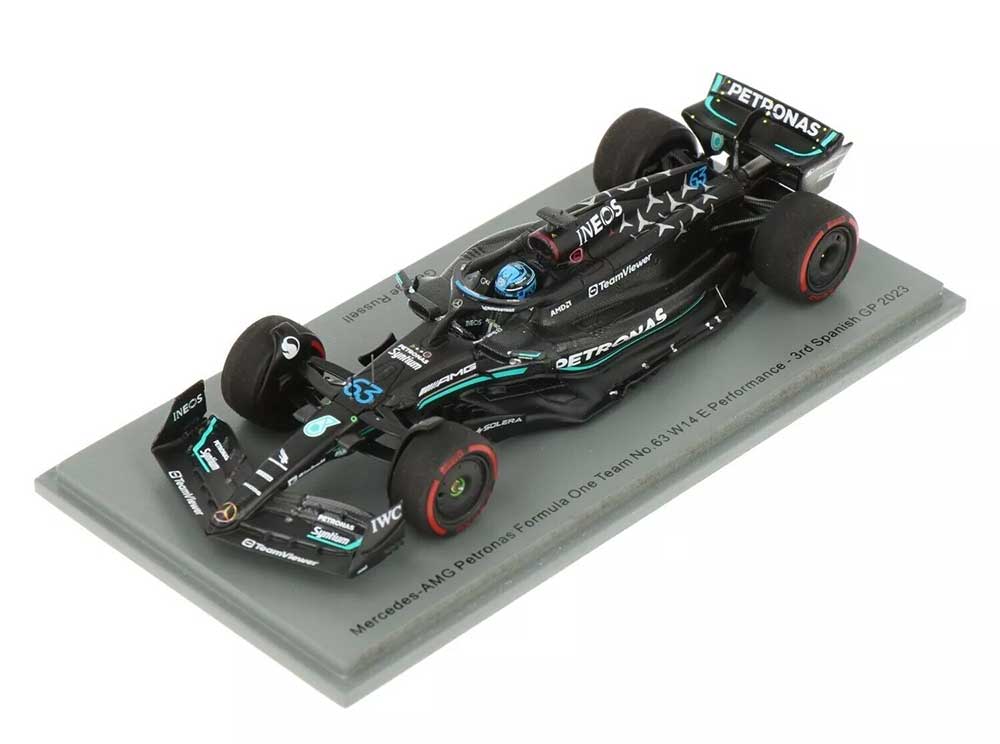 1:43rd Mercedes AMG F1 George Russell 3rd Place Spanish Grand Prix 2023