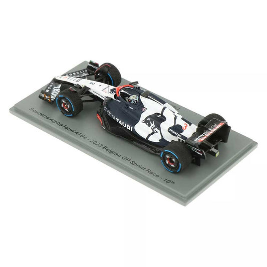 1:43rd Alpha Tauri AT04 Daniel Ricciardo Belgian Grand Prix w/ Rain Tires 2023