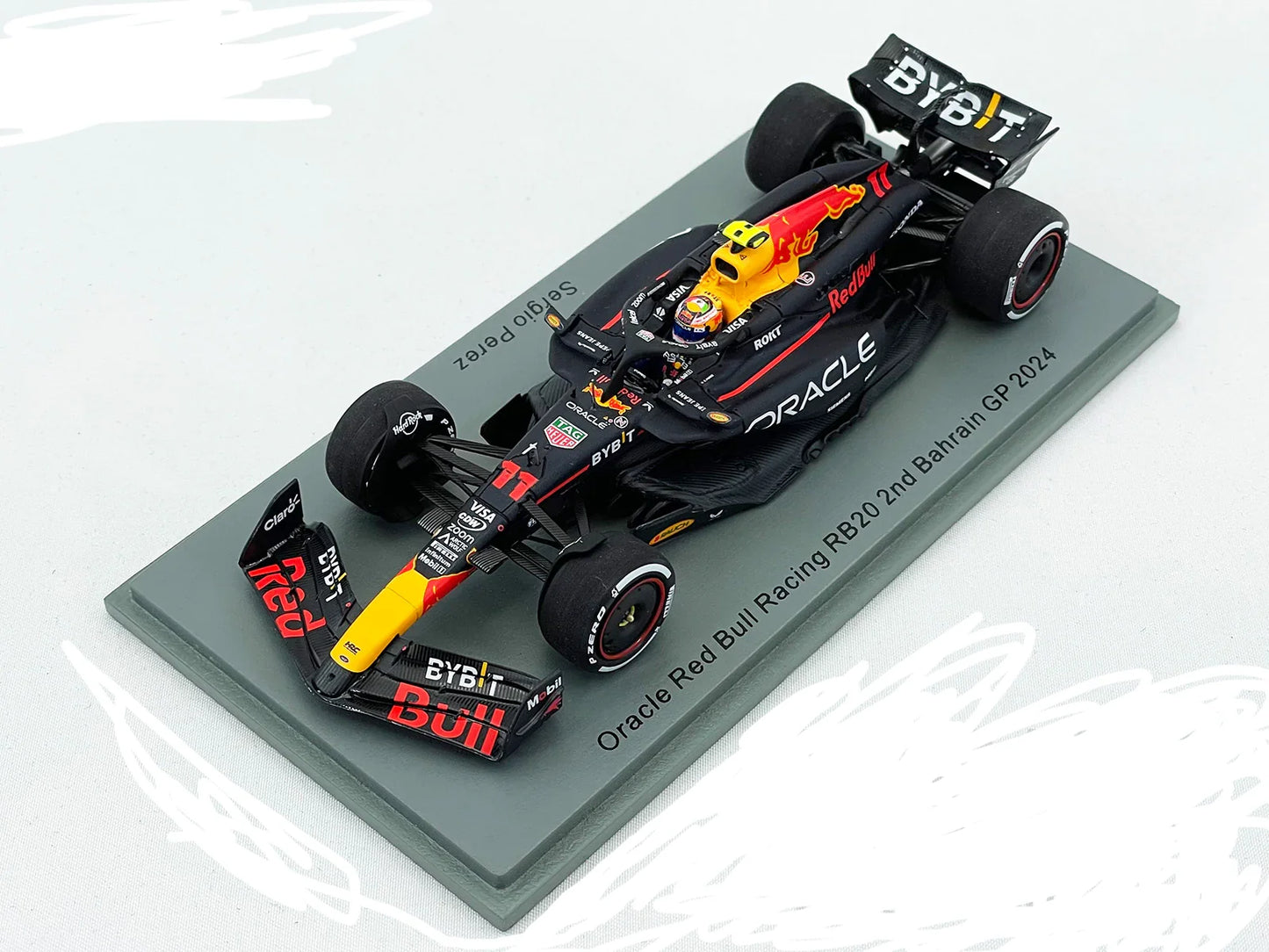 1:43rd Oracle Red Bull Racing RB20 Sergio Perez Bahrain GP 2024