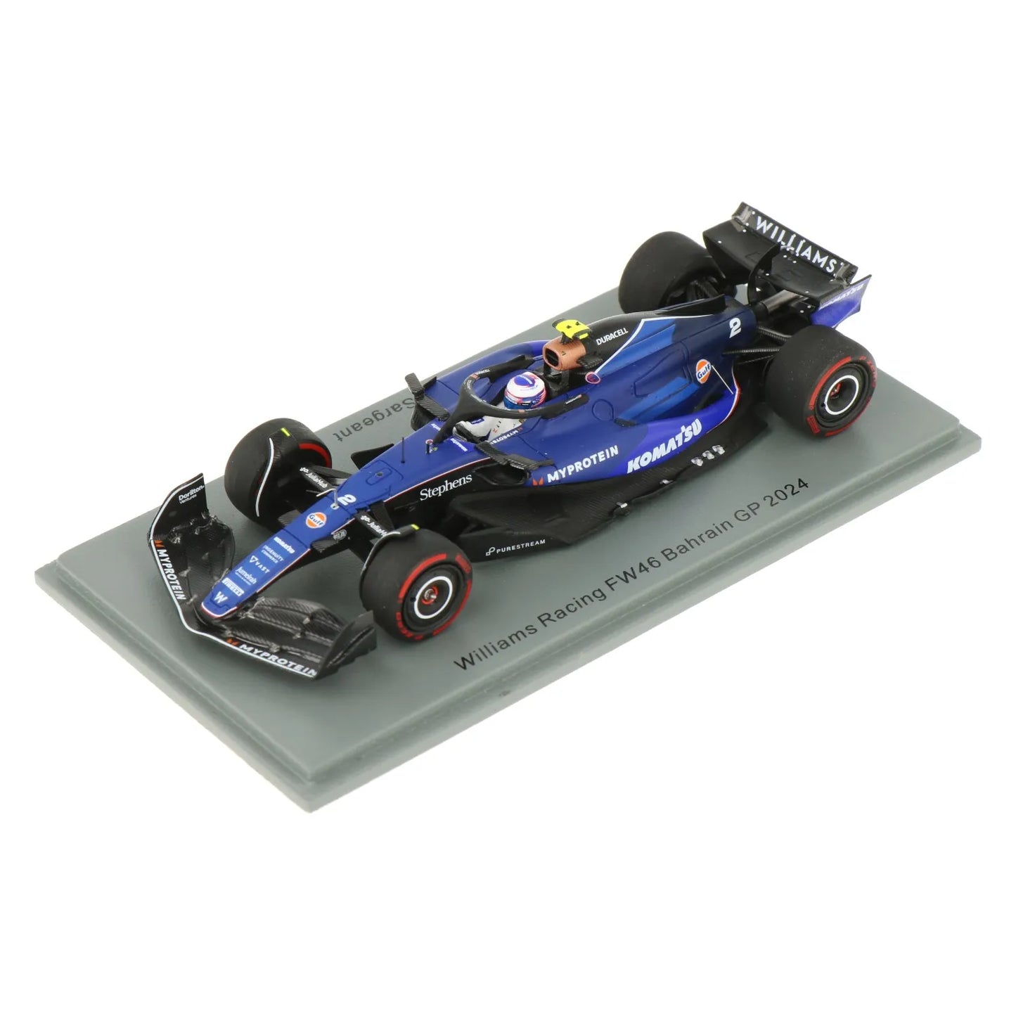 1:43rd Williams Racing FW46 Logan Sargeant Bahrain GP 2024