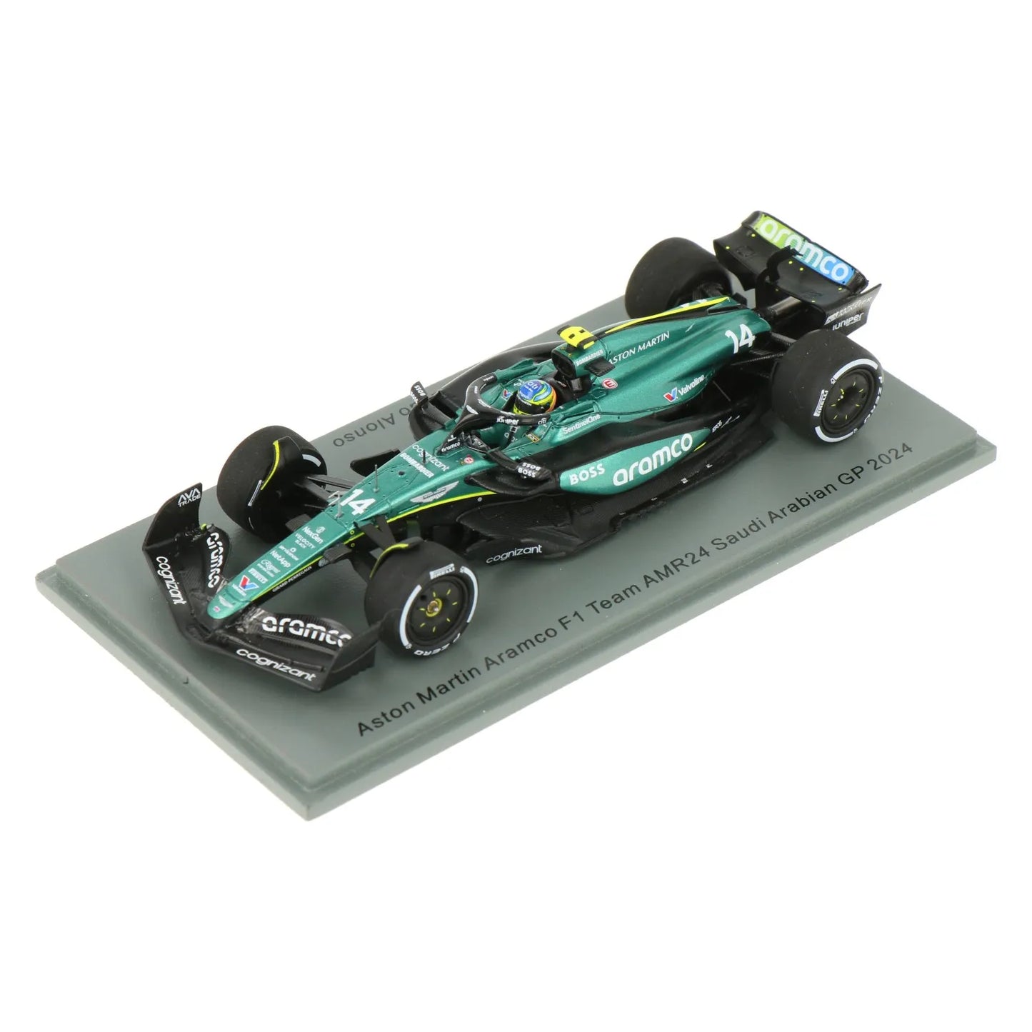 1:43rd Aston Martin Aramco F1 AMR24 Fernando Alonso #14 Saudi Arabian GP 2024