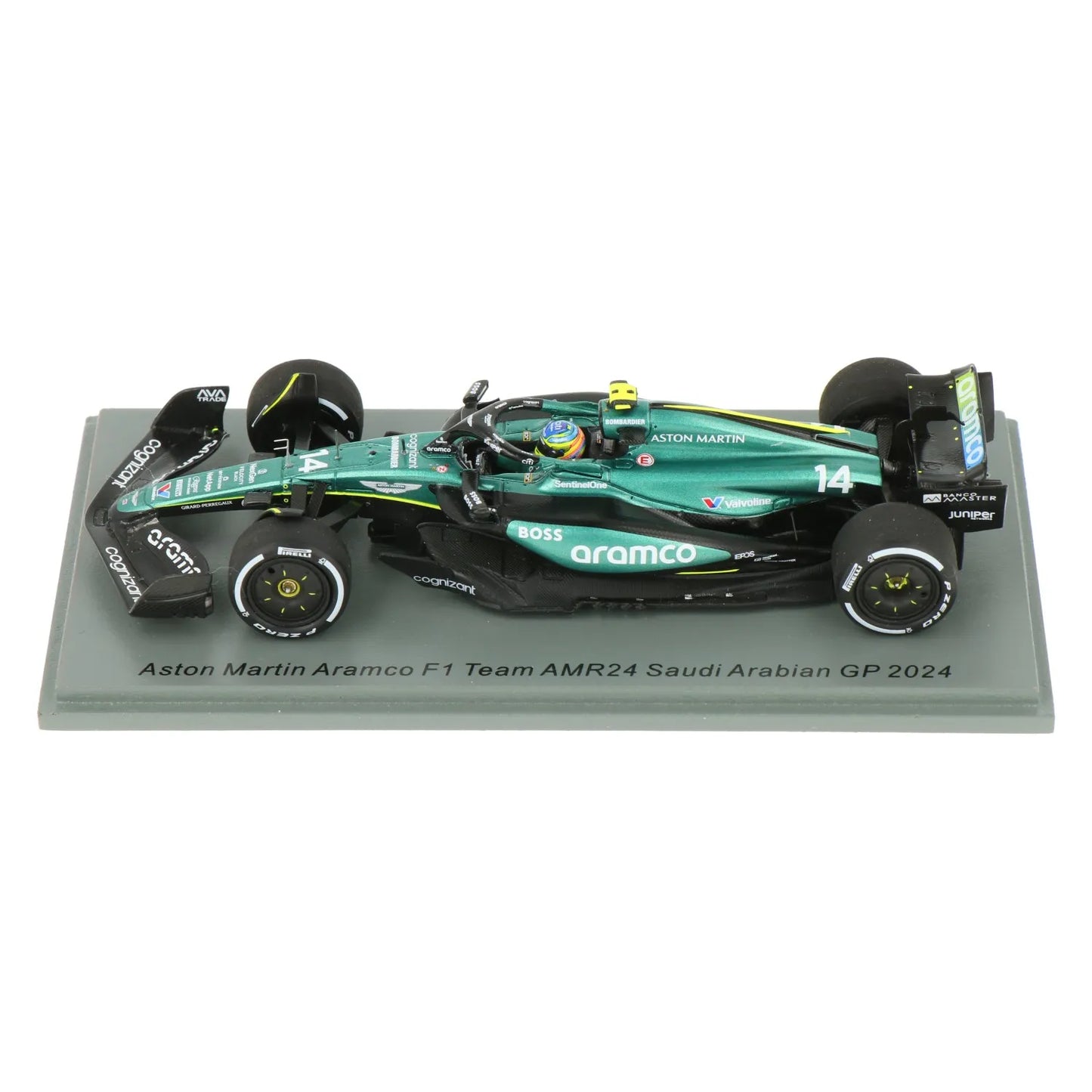 1:43rd Aston Martin Aramco F1 AMR24 Fernando Alonso #14 Saudi Arabian GP 2024