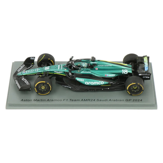 1:43rd Aston Martin Aramco F1 AMR24 Lance Stroll #18 Saudi Arabian GP 2024