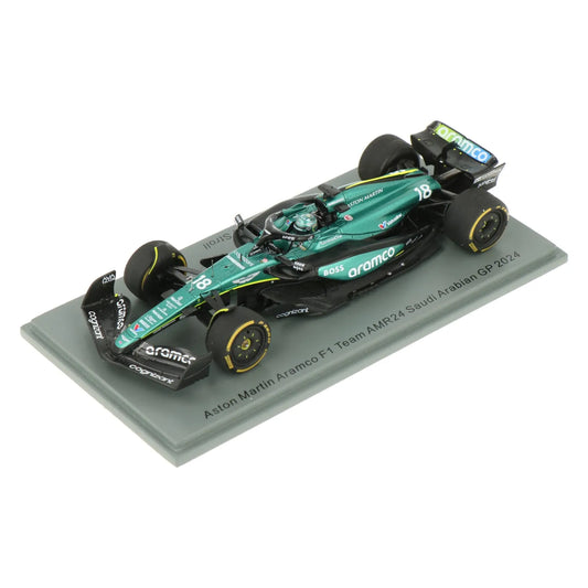 1:43rd Aston Martin Aramco F1 AMR24 Lance Stroll #18 Saudi Arabian GP 2024